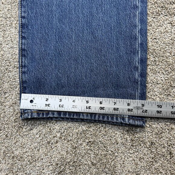 Levis 501 Jeans Mens 40x30 Blue Original Straight Button Fly Medium Wash Denim - Picture 9 of 10
